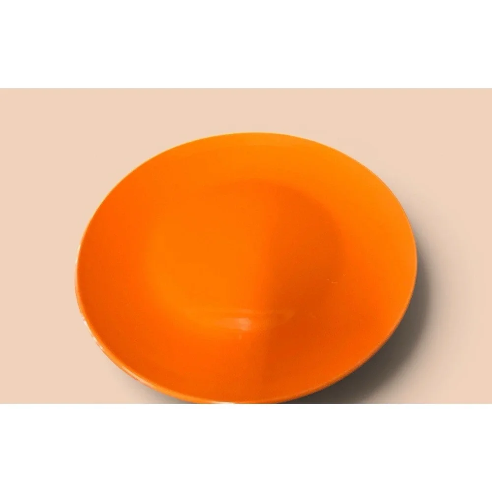 2 Royal Norfolk Dinner Plates Bright Orange Halloween 10.5 inches Festive VTG
